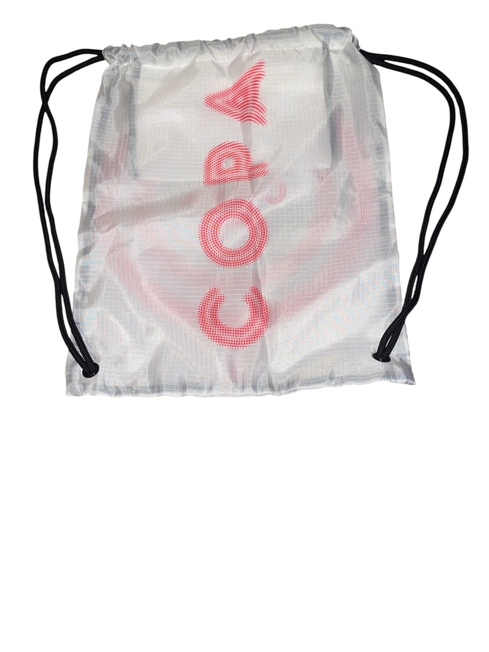 Adidas Copa Pure 3 Elite Cleat Bag White Red/Pink Drawstring Bag Gym Storage